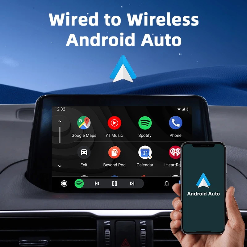 Mini Wireless Carplay and Android Auto Wired To Wireless Box Adapter Mini Wireless Carplay and Android Auto Wired To Wireless Box Adapter