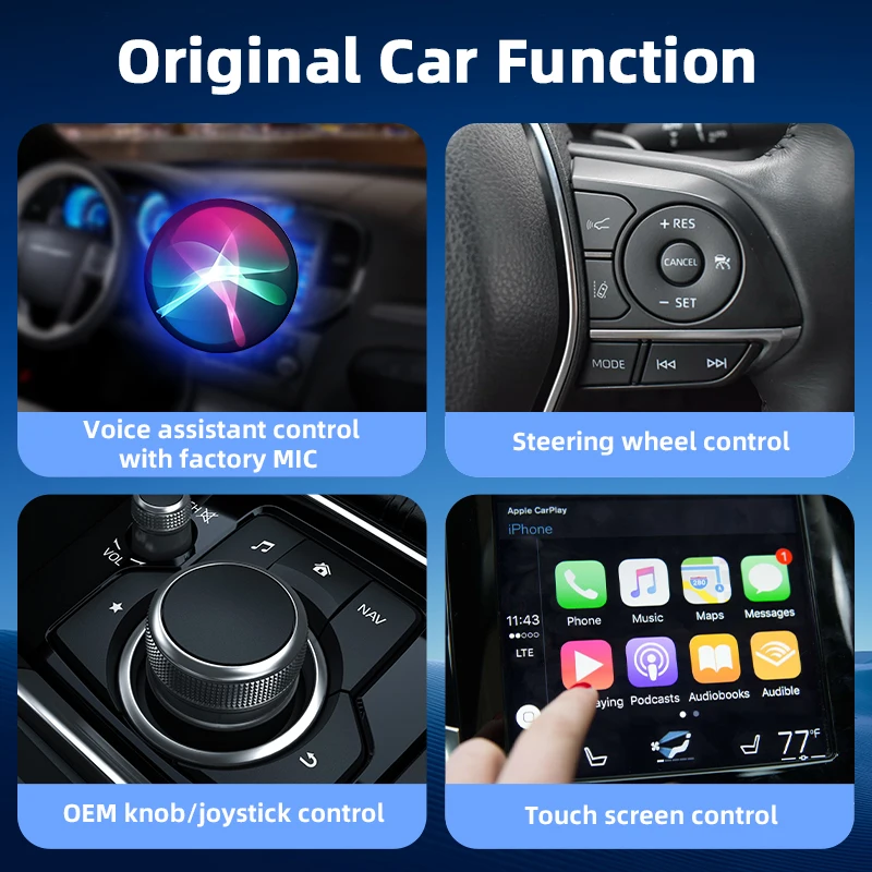 Mini Wireless Carplay and Android Auto Wired To Wireless Box Adapter Mini Wireless Carplay and Android Auto Wired To Wireless Box Adapter