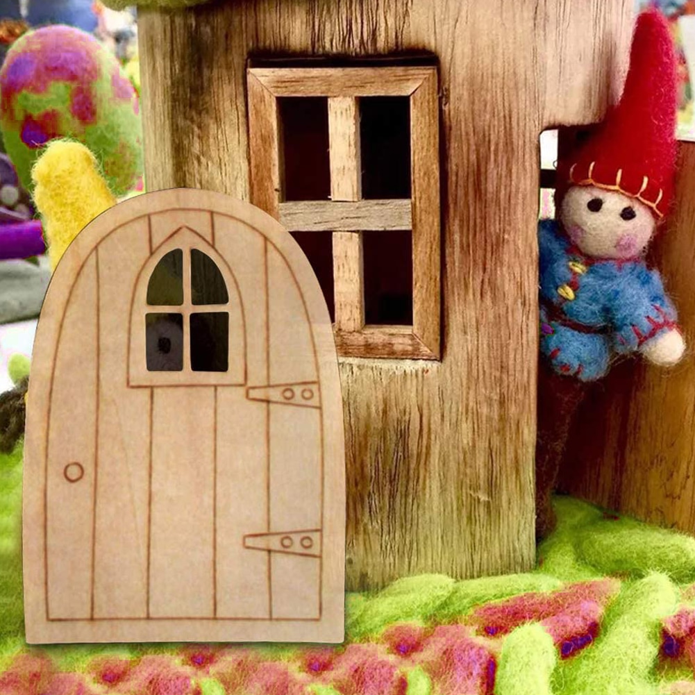 Mini Wooden Fairy Doors (10pcs)
