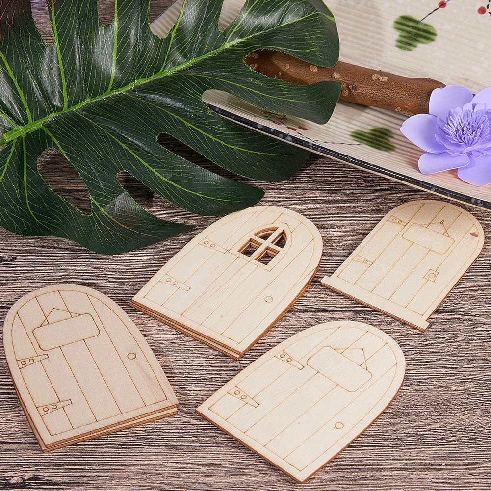 Mini Wooden Fairy Doors (10pcs)