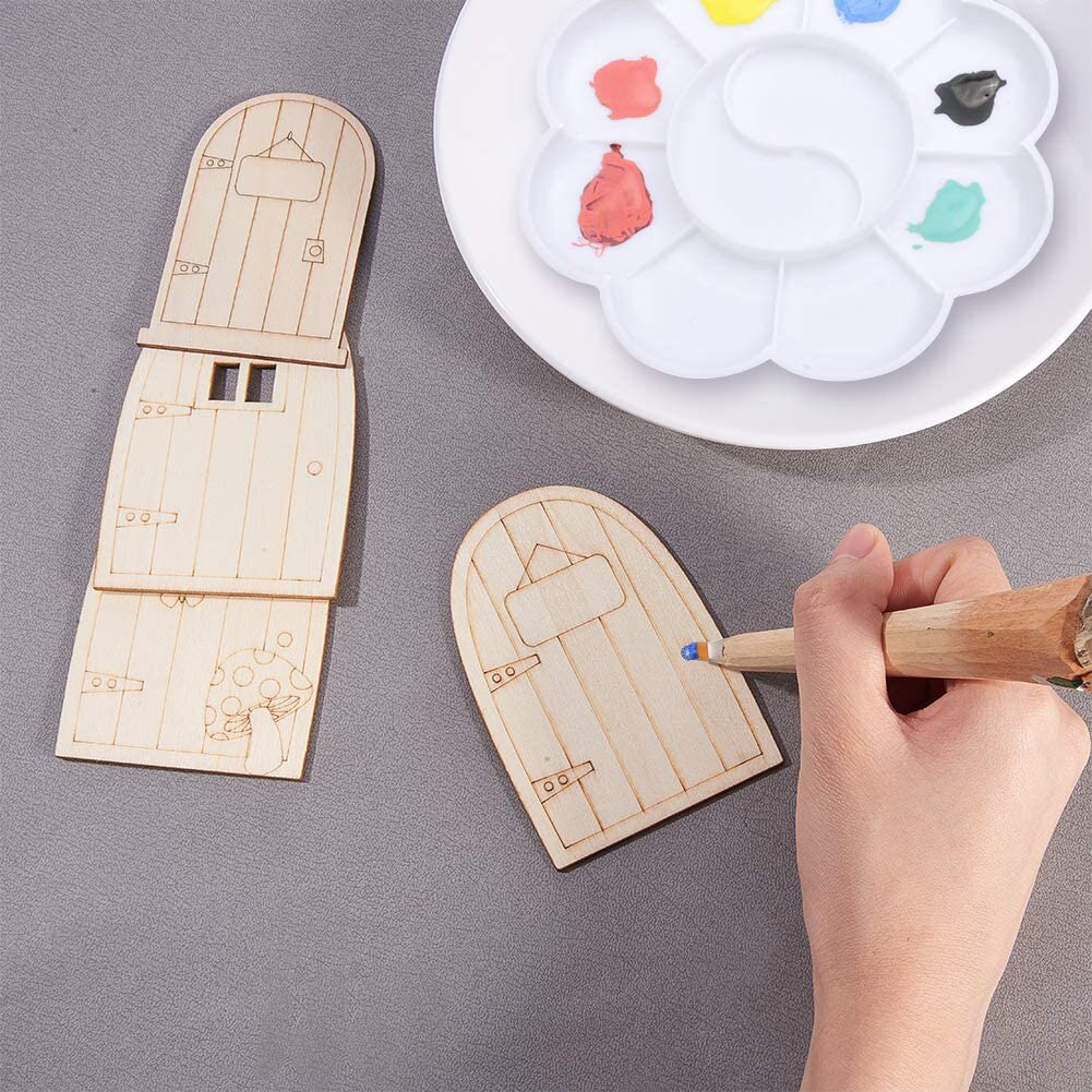 Mini Wooden Fairy Doors (10pcs)