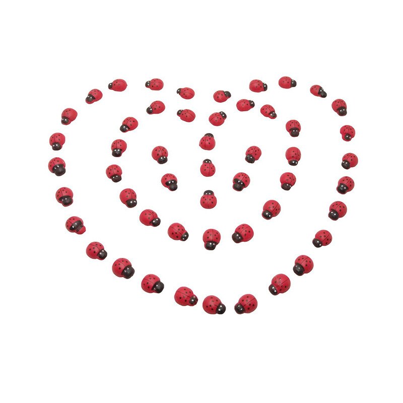 Mini Wooden Ladybug Garden Decor (100 pcs) Mini Wooden Ladybug Garden Decor (100 pcs)