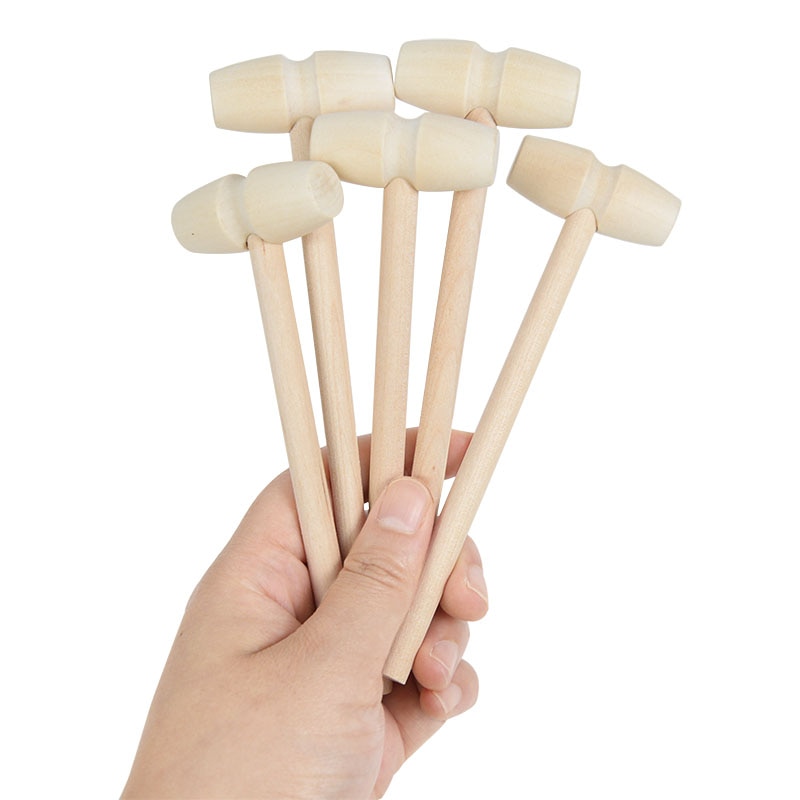 Mini Wooden Mallet for Seafood and Desserts (10 pcs)