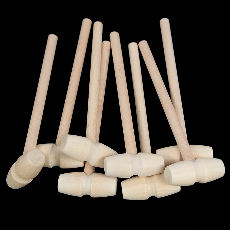 Mini Wooden Mallet for Seafood and Desserts (10 pcs)