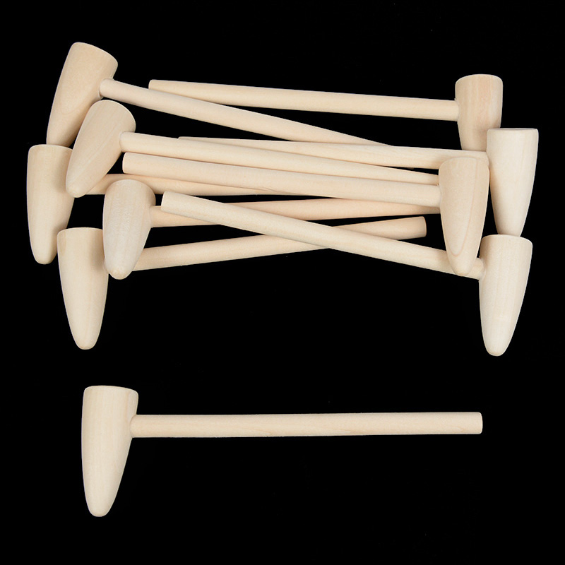 Mini Wooden Mallet for Seafood and Desserts (10 pcs)