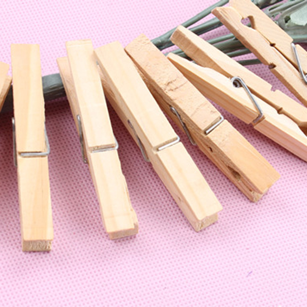 Mini Wooden Photo Clips (100pcs)