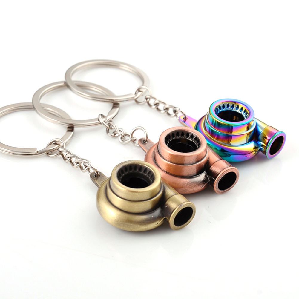 Mini Zinc Alloy Turbo Keychain