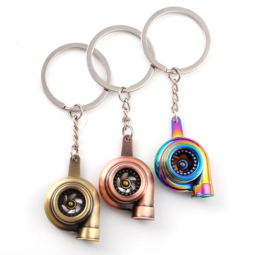 Mini Zinc Alloy Turbo Keychain
