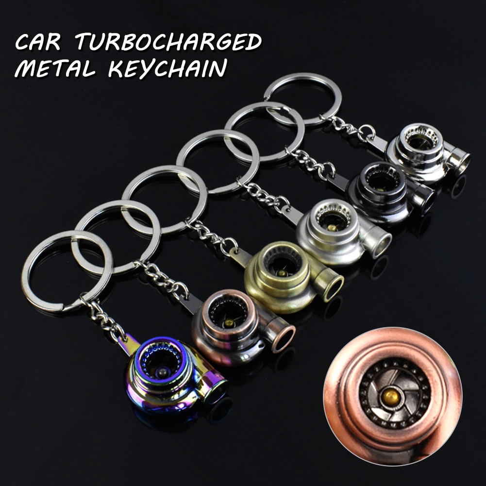 Mini Zinc Alloy Turbo Keychain