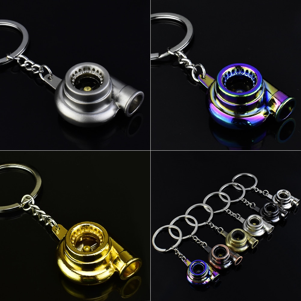 Mini Zinc Alloy Turbo Keychain