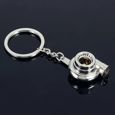 Mini Zinc Alloy Turbo Keychain