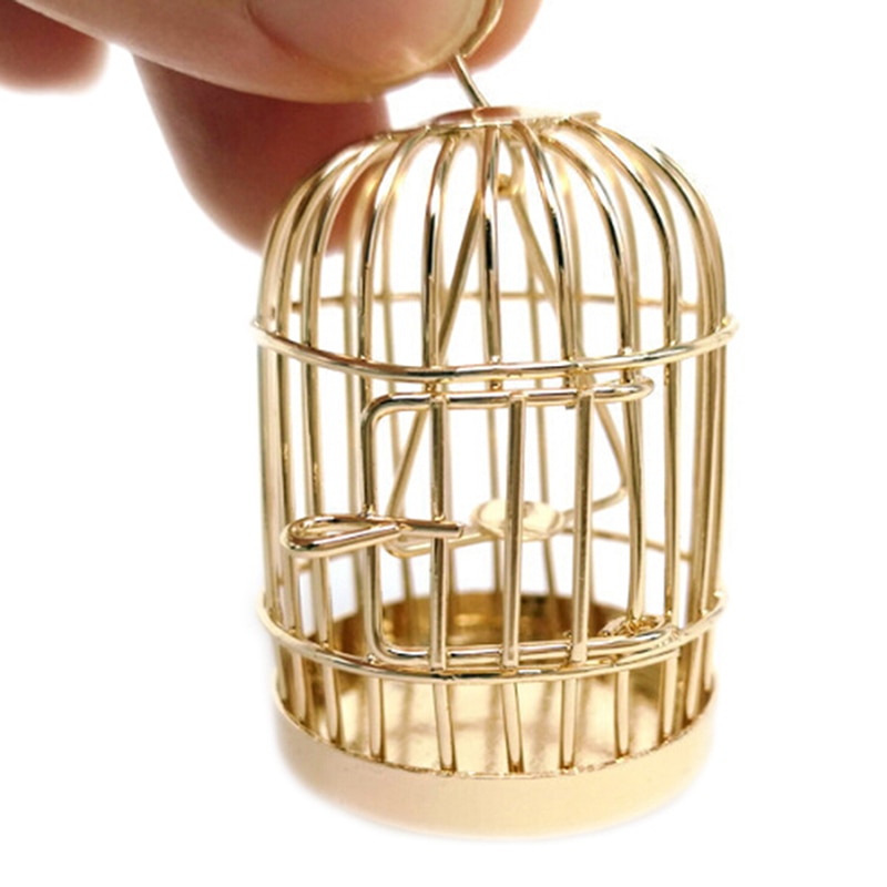 Miniature Bird Cage for Dollhouse Miniature Bird Cage for Dollhouse