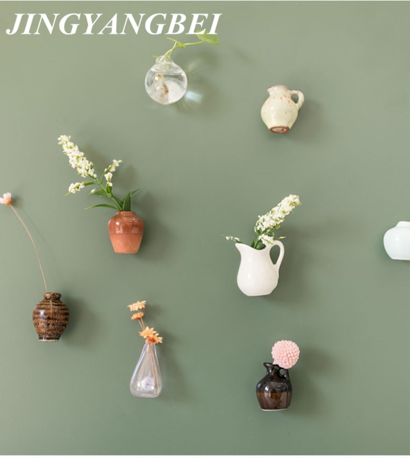 Miniature Ceramic Fridge Magnetic Vase