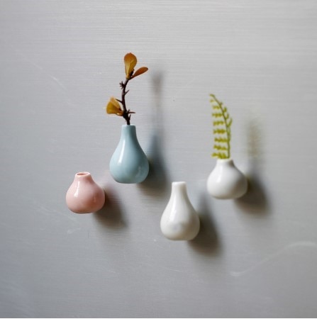 Miniature Ceramic Fridge Magnetic Vase
