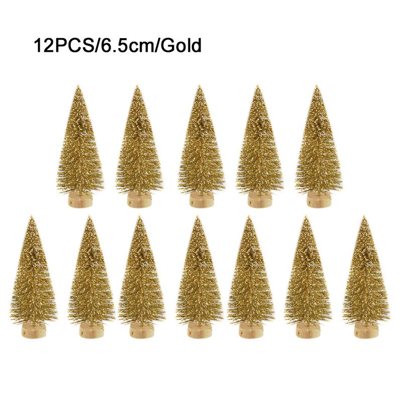 Miniature Christmas Tree 12PC Set Decoration Miniature Christmas Tree 12PC Set Decoration