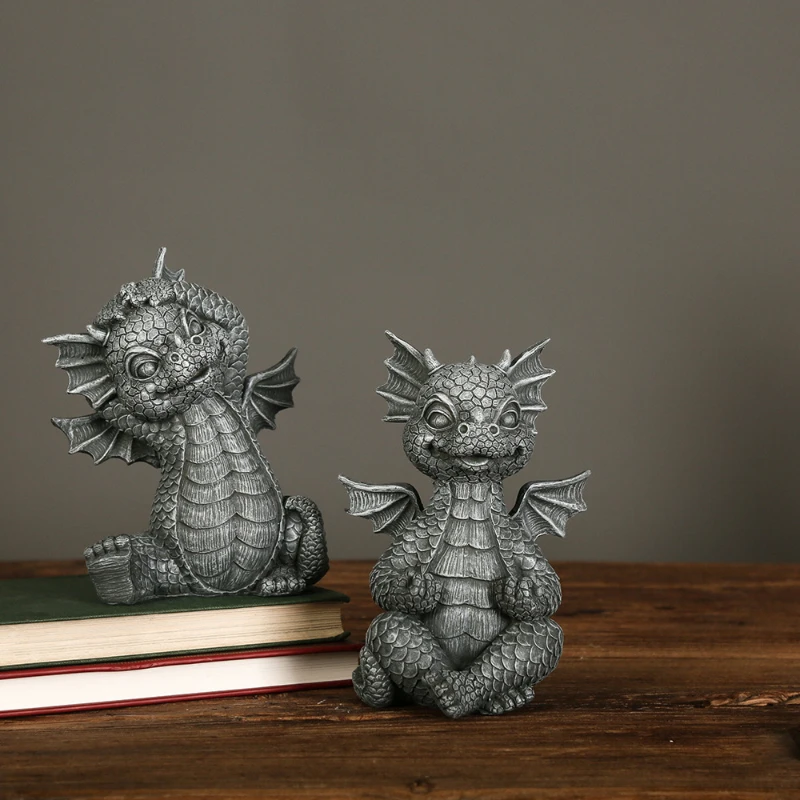 Miniature Dragon Figurine Garden Decor Miniature Dragon Figurine Garden Decor