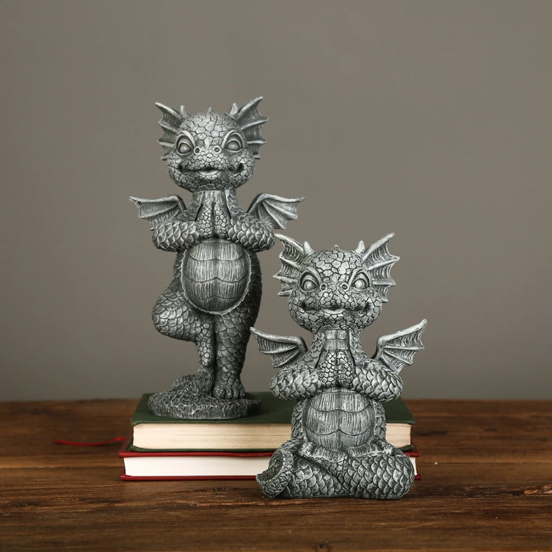 Miniature Dragon Figurine Garden Decor Miniature Dragon Figurine Garden Decor