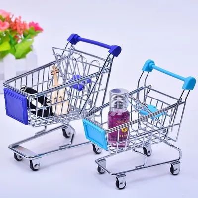 Miniature Shopping Cart Trolley Toy