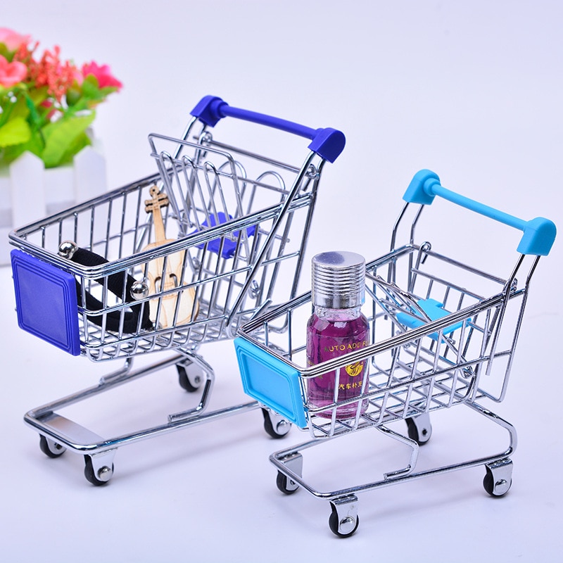 Miniature Shopping Cart Trolley Toy