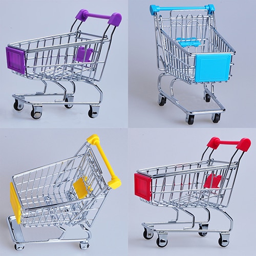 Miniature Shopping Cart Trolley Toy