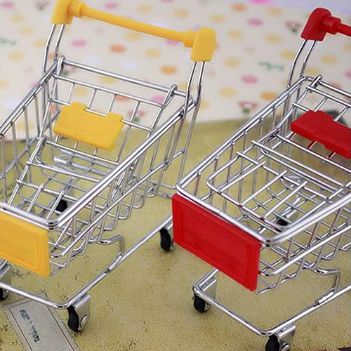 Miniature Shopping Cart Trolley Toy