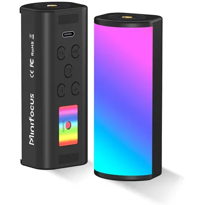 Minifocus Mini RGB Tube Light Handheld led Photography Stick Video Wand Fill Lamp Magnetic 2500-9000K for Vlog Youtube