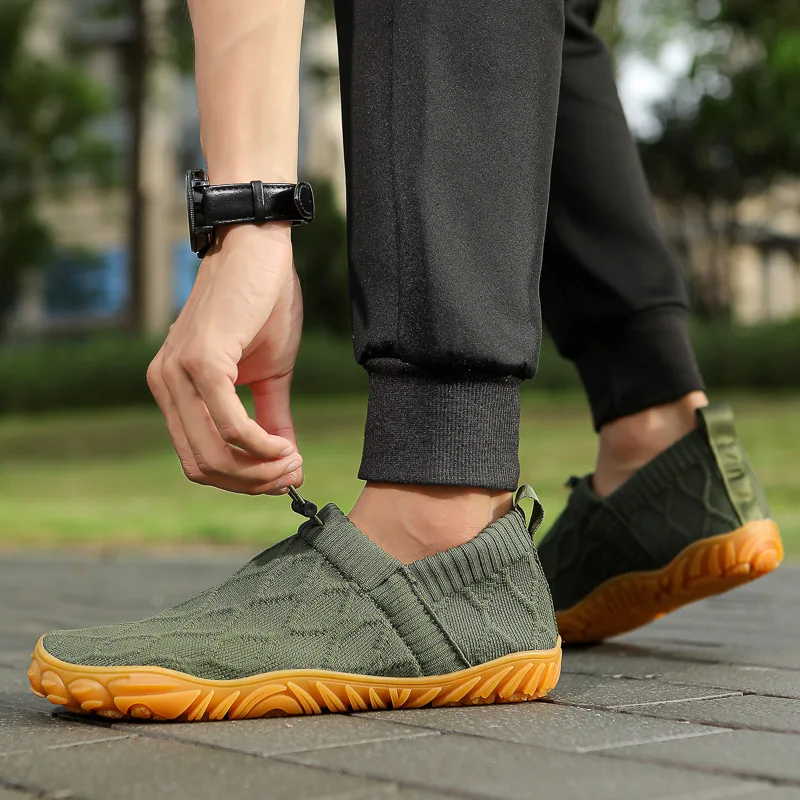 Minimalist Barefoot Shoes Anti Slip Breathable Knitting Walking Shoes Wear-resistant Lightweight Running Sneakers