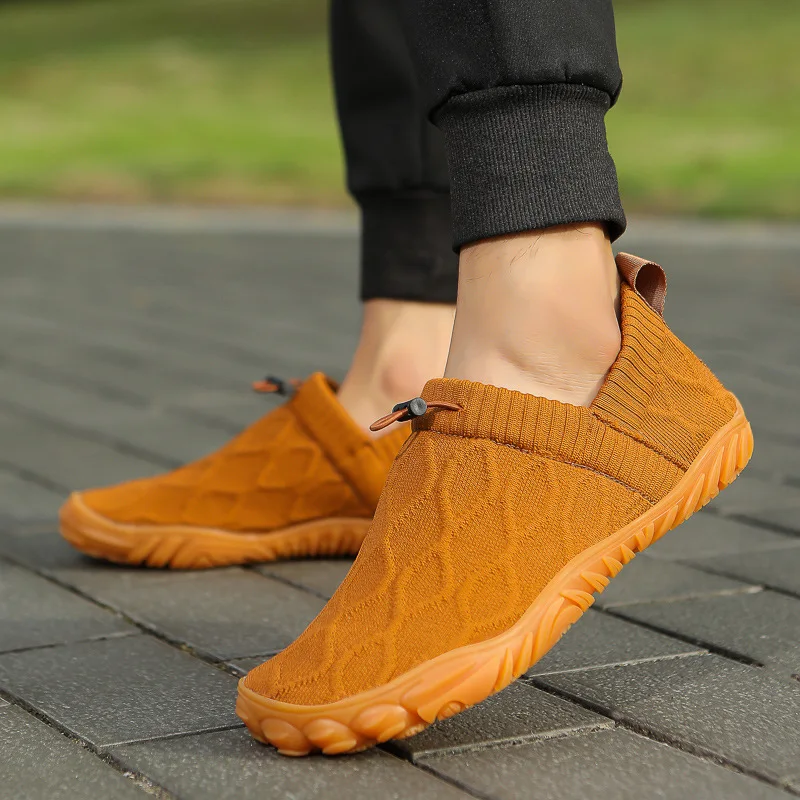 Minimalist Barefoot Shoes Anti Slip Breathable Knitting Walking Shoes Wear-resistant Lightweight Running Sneakers