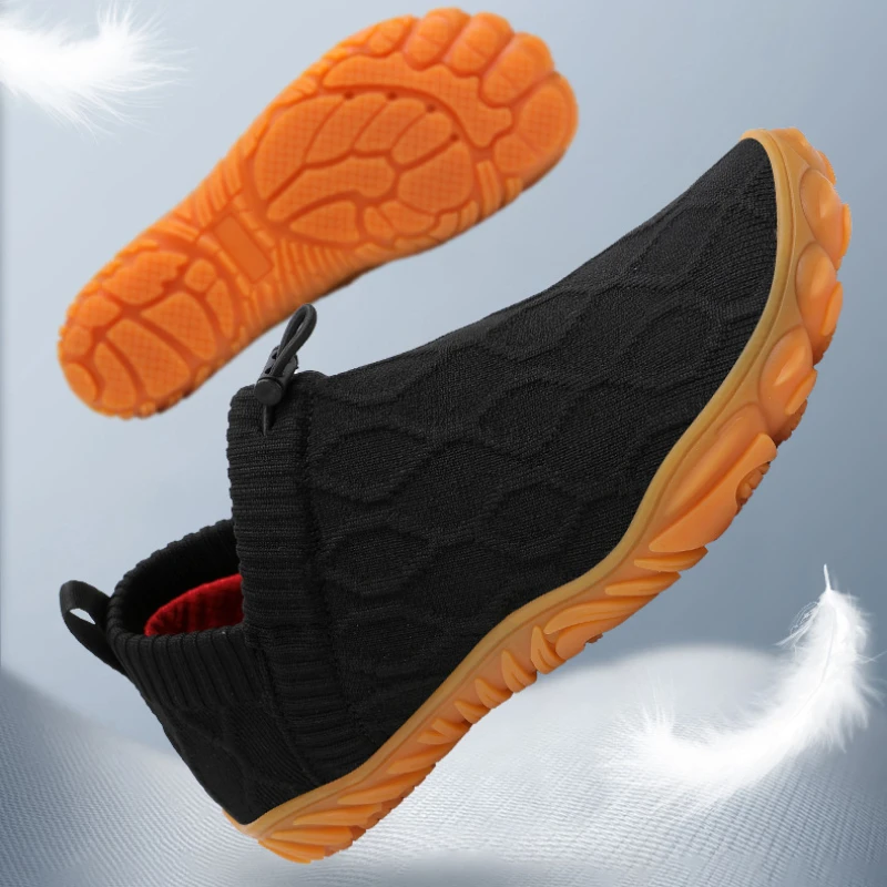 Minimalist Barefoot Shoes Anti Slip Breathable Knitting Walking Shoes Wear-resistant Lightweight Running Sneakers
