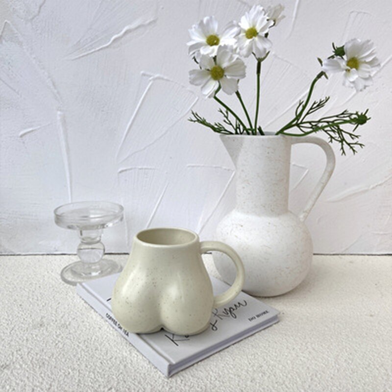 Minimalist Ceramic Butt Mug