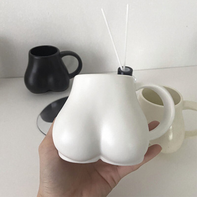 Minimalist Ceramic Butt Mug