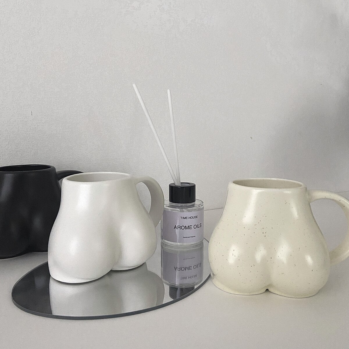 Minimalist Ceramic Butt Mug