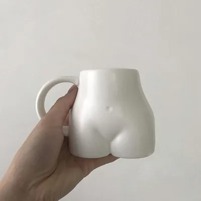Minimalist Ceramic Butt Mug