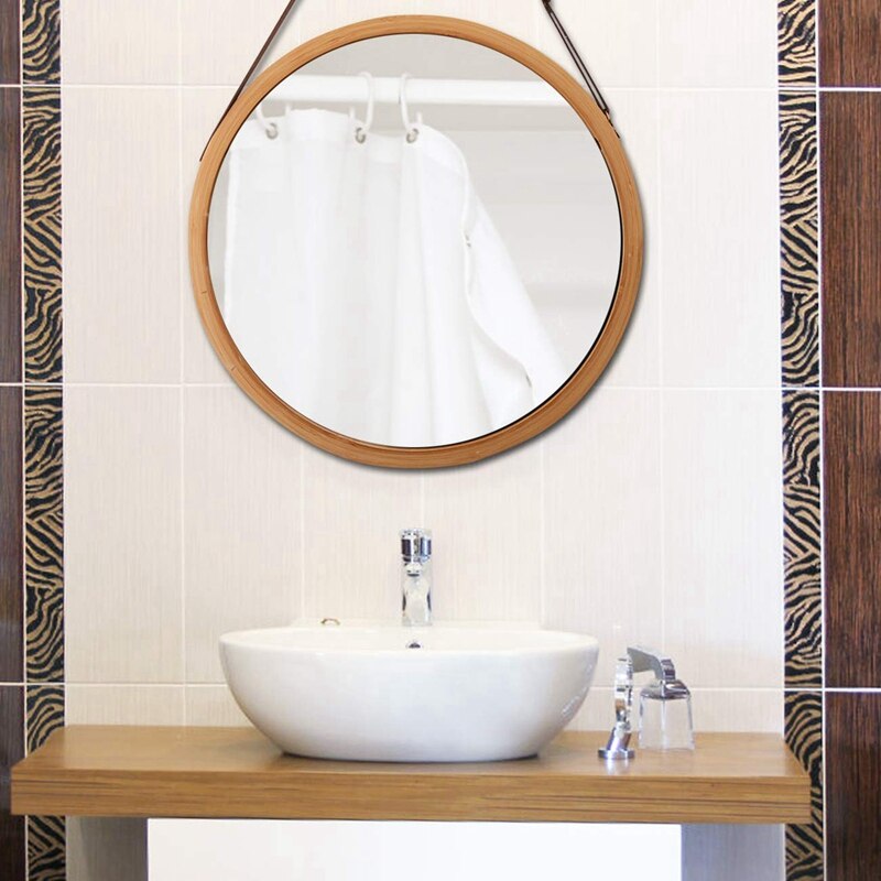Minimalist Hanging Round Wall Mirror