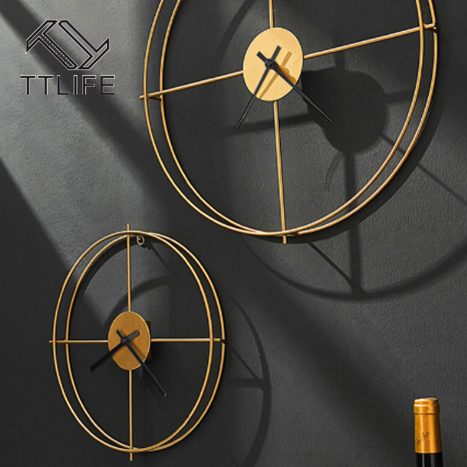 Minimalist Metal Skeleton Clock Minimalist Metal Skeleton Clock