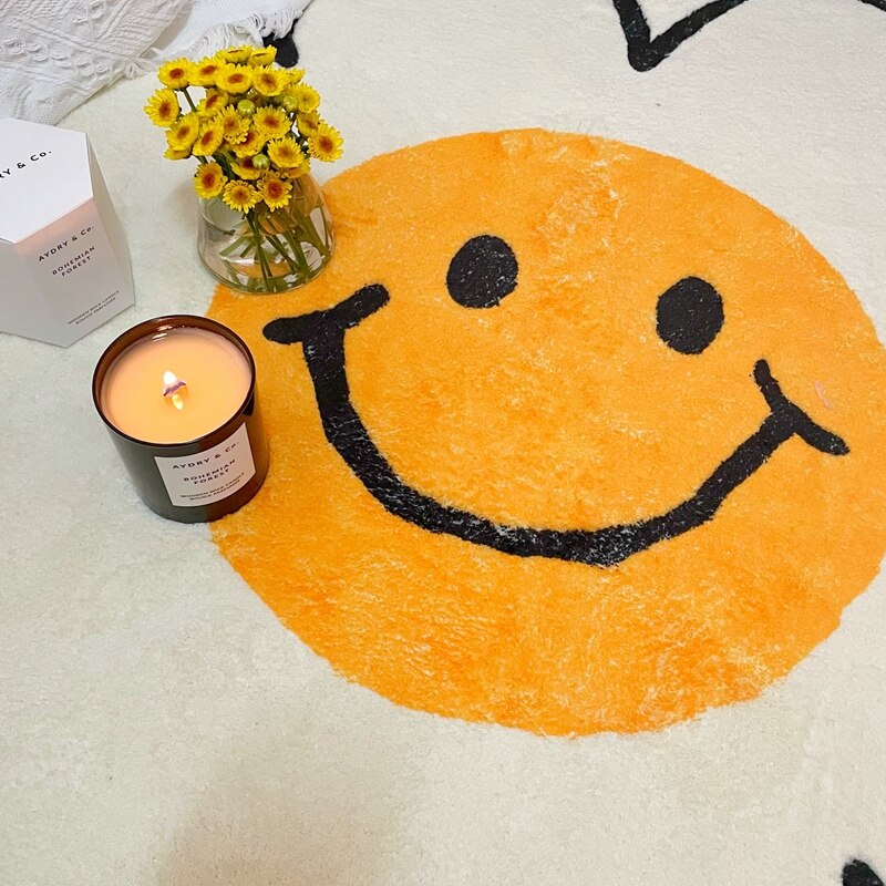 Minimalist Non Slip Back Flower Rug