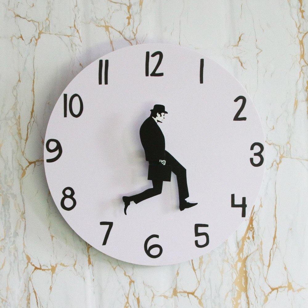 Ministry of Silly Walk Funny Wall Clock