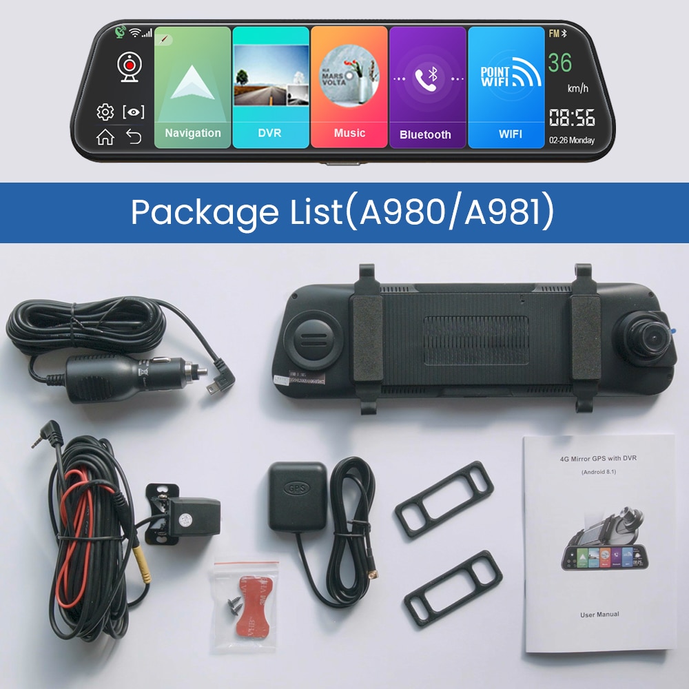 Mirror Dash Cam Car Safety Accessory Mirror Dash Cam Car Safety Accessory