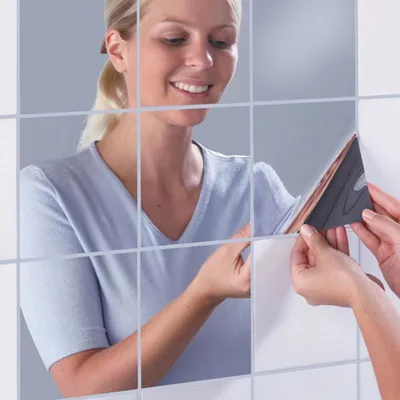 Mirror Wall Decals 16PCS Stickers