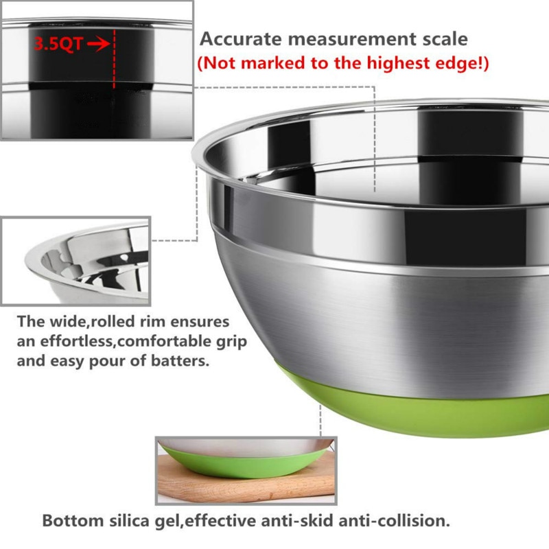Mixing Bowl Set Cooking Tools (5Pcs) Mixing Bowl Set Cooking Tools (5Pcs)