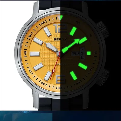 Miyota 8205 20ATM Diver Automatic Mechanical Watch Men Sport Luminous Sapphire Waterproof Wristwatch Swimming Self
