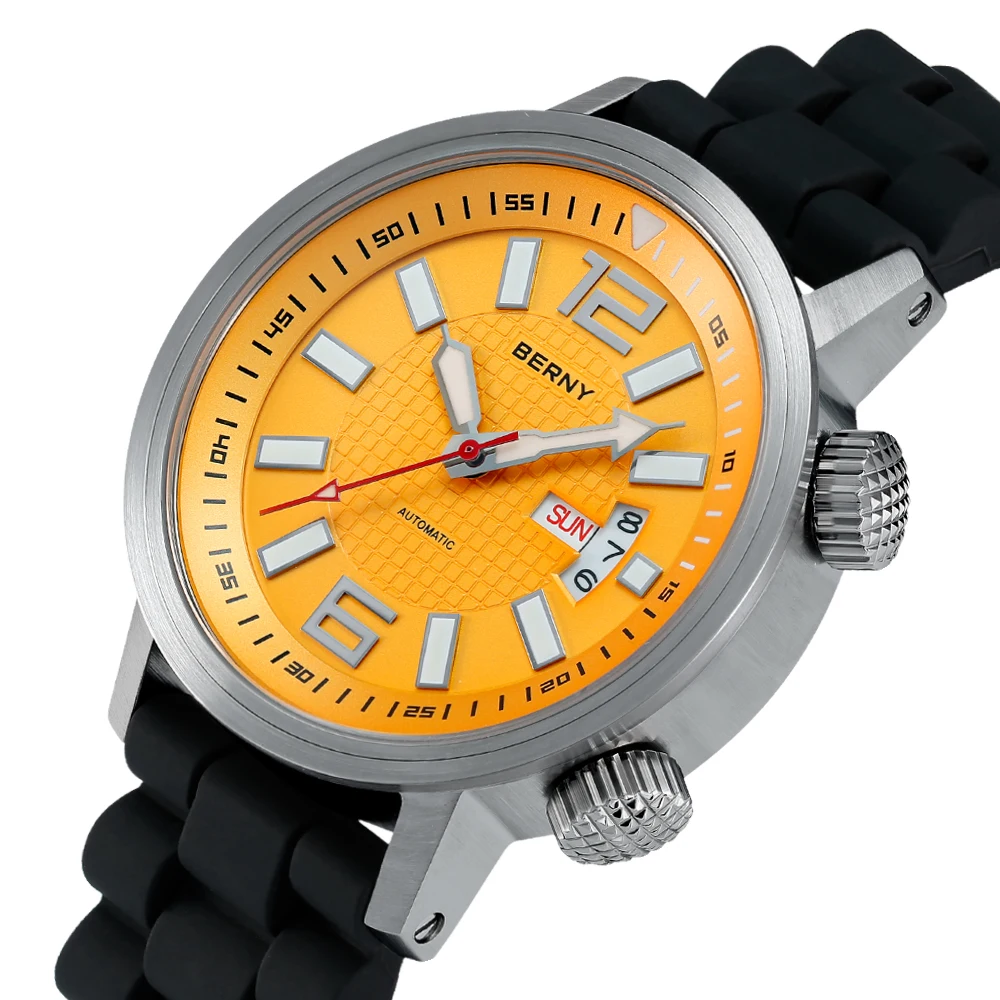 Miyota 8205 20ATM Diver Automatic Mechanical Watch Men Sport Luminous Sapphire Waterproof Wristwatch Swimming Self
