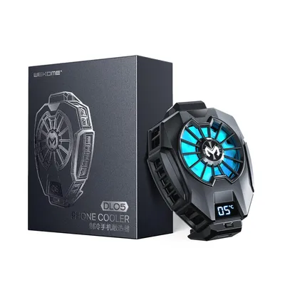 Mobile Phone Heat Dissipator with Temperature Display, Gaming Cooling Radiator with Universal Back Clip for Mobile