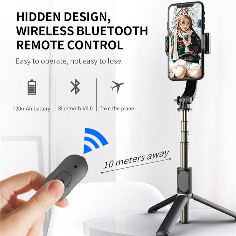 Mobile Video stabilizer Bluetooth selfie stick tripod Gimbal Stabilizer For Smartphone Live vertical shooting bracket Mobile Video stabilizer Bluetooth selfie stick tripod Gimbal Stabilizer For Smartphone Live vertical shooting bracket