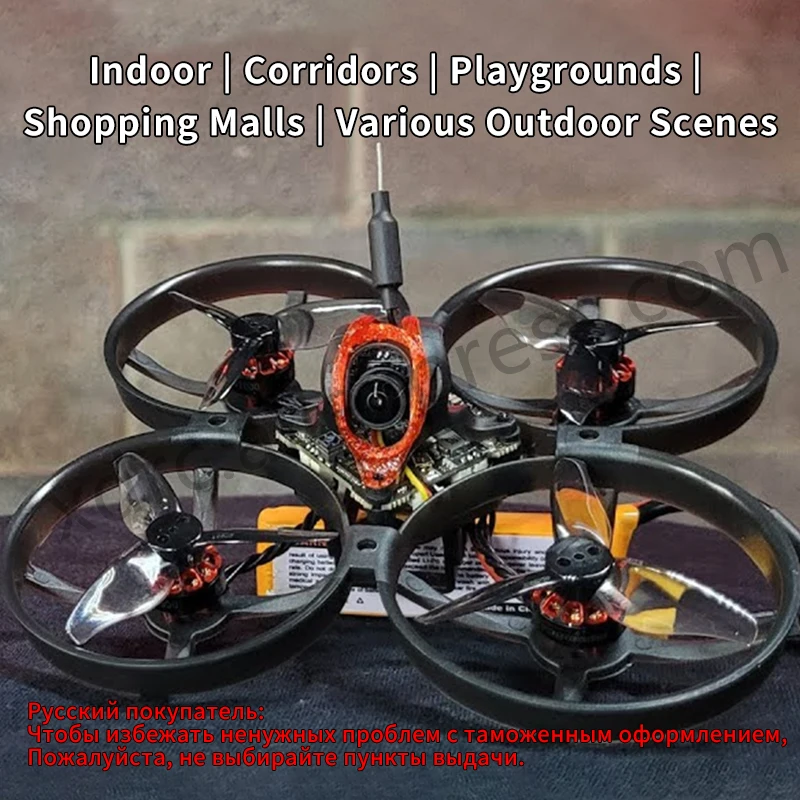 Mobula 8 1-2S 85mm Micro FPV Whoop Quadcopter Drone 2.4G ELRS Receiver X12 AIO Caddx Ant Brushless Motor New
