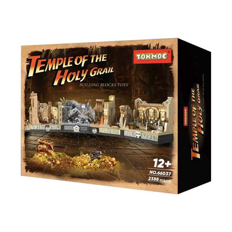 MOC Movie 2388PCS Indiana Jones Temple of The Classic Building Block Compatible With 77015 Tomb Adventure Scenes DIY MOC Movie 2388PCS Indiana Jones Temple of The Classic Building Block Compatible With 77015 Tomb Adventure Scenes DIY