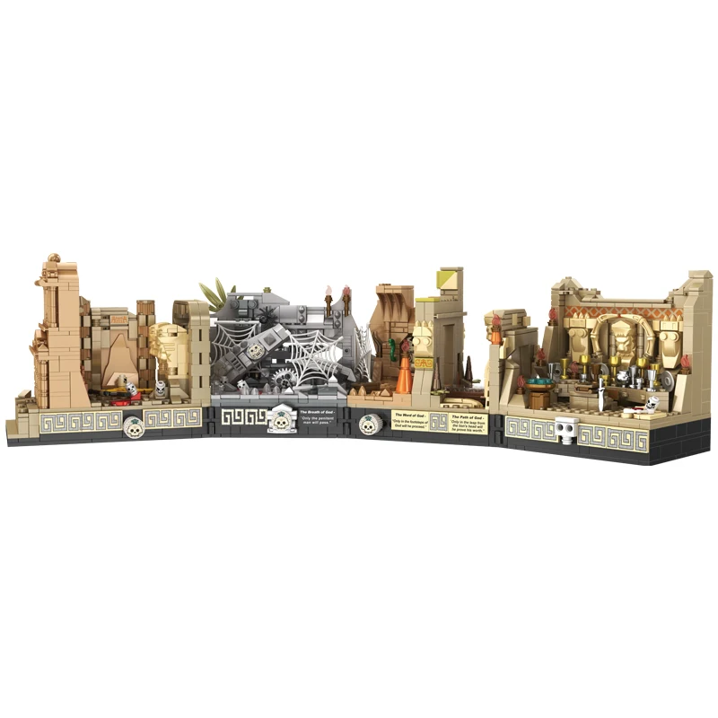 MOC Movie 2388PCS Indiana Jones Temple of The Classic Building Block Compatible With 77015 Tomb Adventure Scenes DIY MOC Movie 2388PCS Indiana Jones Temple of The Classic Building Block Compatible With 77015 Tomb Adventure Scenes DIY