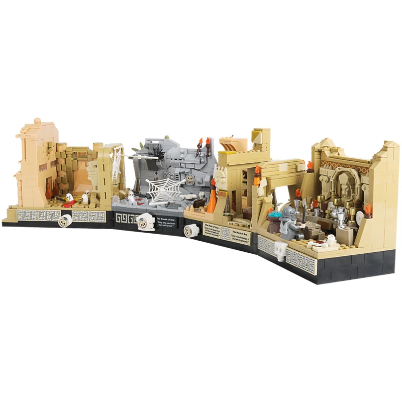 MOC Movie 2388PCS Indiana Jones Temple of The Classic Building Block Compatible With 77015 Tomb Adventure Scenes DIY MOC Movie 2388PCS Indiana Jones Temple of The Classic Building Block Compatible With 77015 Tomb Adventure Scenes DIY