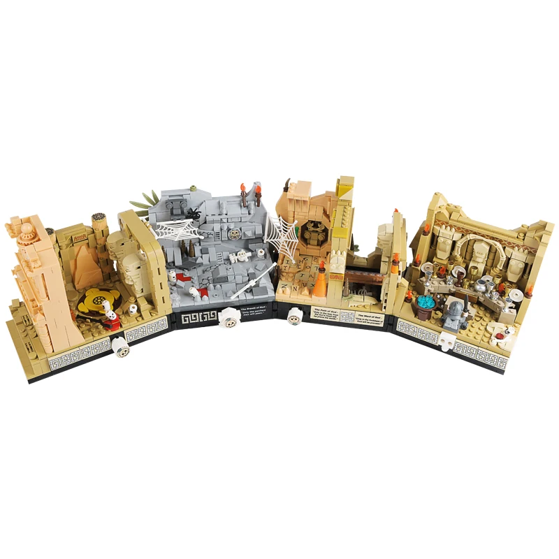 MOC Movie 2388PCS Indiana Jones Temple of The Classic Building Block Compatible With 77015 Tomb Adventure Scenes DIY MOC Movie 2388PCS Indiana Jones Temple of The Classic Building Block Compatible With 77015 Tomb Adventure Scenes DIY