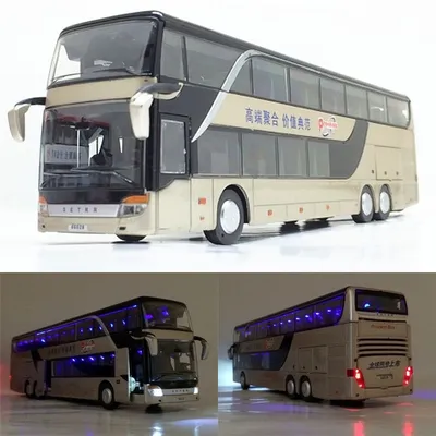 Model Bus Realistic Toy Vehicle